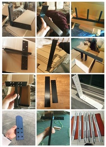 <strong>Black</strong> Powder Coated Carbon Steel Granite Quartz Stone Hidden Single-Side 4-6mm Thick ISO9001 Certified OEM/ODM Service <strong>Bracket</strong> - Product Image 6