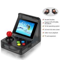 Mini console vidéo d'arcade rétro 32 bits Machine de jeu portable portable avec 500 jeux classiques cadeau pour les enfants