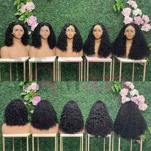 Wholesale hot selling wigs cheveux naturel 100% human raw hair vendors small knots transparent t part lace front human hair wigs