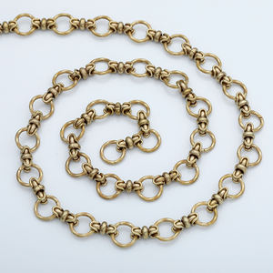 Cadena de Latón Crudo de Alta Calidad Estilo Hip Hop para Hombre y Mujer, Collares de Moda, Cadena Redonda Elegante en Rollo para Kit de Fabricación de Joyas - Product Image 3