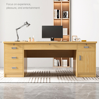 Bureau de direction moderne en bois avec rangement pour la maison et le bureau, table d'ordinateur ergonomique