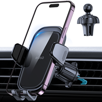 Support de téléphone pour voiture à rotation à 360 degrés réglable, vente chaude en usine, avec matériau ABS flexible, étui épais
