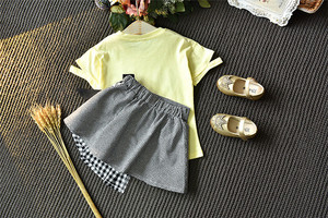 Mercado Mayorista de Ropa de Verano, Hermoso Conjunto de 2 Piezas con Letras para Niñas - Product Image 5