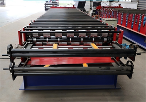 Hot Bán Chất Lượng Tấm Thép Tấm Roof Tấm Máy Làm Gạch Hình Thành Máy Với Hộp Số Màu Gạch Thép - Product Image 2