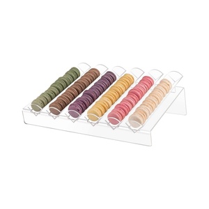 Bandeja transparente para servir, soporte Rectangular, soportes <span class=keywords><strong>de</strong></span> exhibición <span class=keywords><strong>de</strong></span> alimentos transparentes para fiesta, plato acrílico para galletas, soporte para galletas, servidor para galletas - Product Image 3
