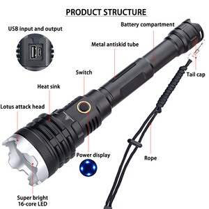 5 modalità zoom 10000 lumen boy scouts testa di attacco impermeabile ricaricabile 21700 torcia tattica torcia a LED - Product Image 3