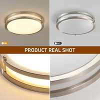 Plafonnier LED COB rond encastré à intensité variable ETL 36W 5CCT pour salon, chambre, cuisine, bureau, garage