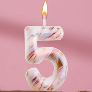 เทียนพาราฟินสีขาวดำพิมพ์ลาย เหมาะสำหรับงานฉลองอีสเตอร์และปีใหม่ - Product Image 3