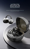 Auriculares Inalámbricos de Clip con Micrófono, Diseño Abierto, Ajuste Seguro para Orejas Pequeñas, Compatibles con Lentes, Resistentes al Agua con ENC, para Teléfonos Huawei