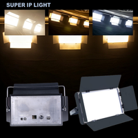 Luz LED de Panel DMX 512 de 200W para Estudio de Audio y Video Profesional, Iluminación Plana y Suave para Fotografía y Televisión
