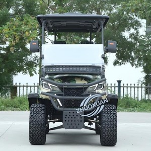Carrito de Golf Eléctrico Ecológico de Camuflaje para 6 Personas, Todoterreno, para Transporte en Atracciones Turísticas - Product Image 2