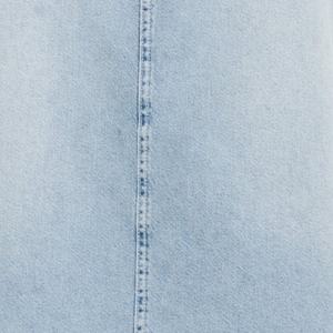 Jupes longues en jean bleu délavé sur mesure de haute qualité avec fente arrière, coupe décontractée, taille naturelle, tissu respirant pour femmes – Vente en gros - Product Image 6