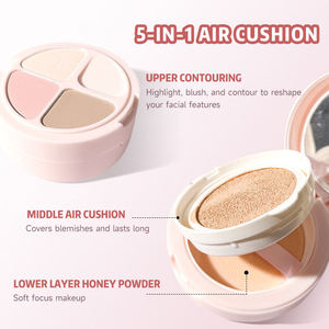 Crème <span class=keywords><strong>BB</strong></span> minérale multifonctionnelle 5-en-1 longue tenue, contrôle du sébum, poudre compacte waterproof, correcteur et fond de teint - Product Image 3