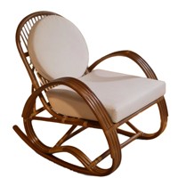 Chaise de salon en rotin naturel de style chinois classique, sur mesure, non pliable, garnissage en éponge haute densité, pour hôtels et maisons