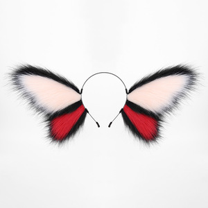 Fascia per capelli POWER Beast: Adorabile fascia in peluche con orecchie da gatto, farfalla vivace e orecchie da volpe per cosplay. Ideale per gli appassionati di cosplay. - Product Image 6