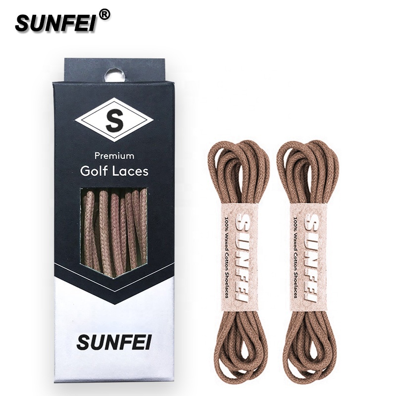 Круглые Вощеные хлопковые шнурки sunfei, 2 упаковки, тонкие шнурки для обуви, шнурки для кожаной обуви, индивидуальная упаковка