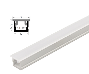 Profilo LED <span class=keywords><strong>in</strong></span> Alluminio Personalizzato di Dimensioni Ridotte 8X6mm, Canale a U per Strisce LED da 4mm 5mm 8mm - Product Image 2