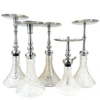 Nouvelle Grande Chicha en Acier Inoxydable avec Boîte en Bois, Chicha Russe Populaire avec Coffret Cadeau Narguiles Moaeab2 HA RPAHN