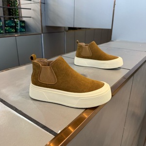 Scarpe da Uomo Alte alla Caviglia Modelli Autunno Inverno in Pelle Felpata Traspiranti Calde alla Moda Casual Versatili Stile di Alta Gamma - Product Image 6