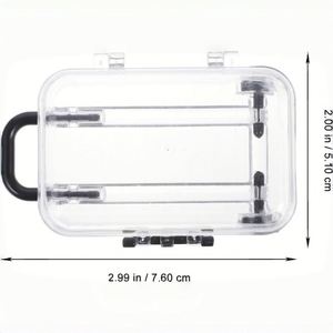 Cajas de Almacenamiento Portátiles de Plástico Transparente con Logotipo Personalizado, Mini Cubos para Viaje, Suministros de Oficina, Joyería, Uso Versátil - Product Image 2