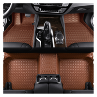 Nouvelle conception 2022, ensemble complet de 3 pièces, cuir 3D 5D de luxe, antidérapant, rouge, simple couche, épaisseur 18 mm, tapis de sol de voiture Ecosport Santa Fe Wrangler