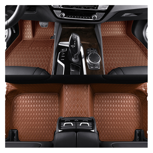 Nouvelle conception <span class=keywords><strong>2022</strong></span>, ensemble complet de 3 pièces, tapis de sol de voiture en cuir 3D 5D de luxe antidérapant rouge, simple couche épaisse de 18 mm - Product Image 1