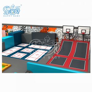 Trapoline carrée d'amusement commercial personnalisé de saut en hauteur <span class=keywords><strong>Trampoline</strong></span> de saut pour enfants et adultes à vendre - Product Image 5