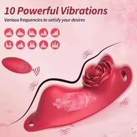 Fernbedienbarer Vibrator für Erwachsene, tragbarer Tanga-Vibrator, Klitorisstimulation, Silikon-Vibrationshöschen, Rose Vibratoren, Sexspielzeug für Erwachsene