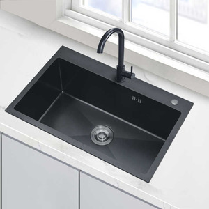 Offres spéciales du Black friday moderne NANO Fregaderos de cocina multifuncion 304 de acero inoxidable vidange éviers de cuisine à bol unique - Product Image 1