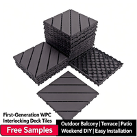 Produsen Cina Lantai PVC Ramah Lingkungan Berkualitas Tinggi Motif Kayu untuk Gudang, Taman, Teras, Tahan Air, Sistem Interlocking