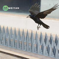 Installation murale de clôture extérieure, pic à oiseaux en plastique Anti-montée, pic à oiseaux Anti-parasites