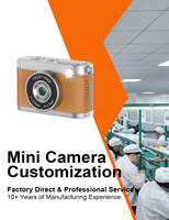 Kamera Digital Mini DC20C 720P 30FPS 2MP CMOS Layar IPS 0.96" MicroSD Lampu LED Baterai 70 Menit Bentuk Tombol Android Share