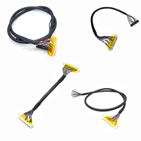 Câble LVDS personnalisé 20p 30p 40p avec faisceau de câbles et isolation PTFE/PVC pour interface de caméra de recul électronique Audi