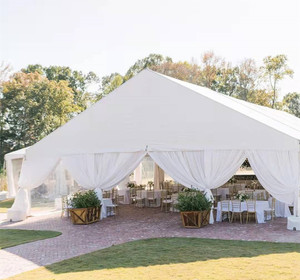 Grande tente commerciale blanche pour événements en plein air, décoration de plafond, tente de mariage de luxe pour 500 personnes - Product Image 4