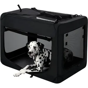 Wholesale Foldable Household Travel House Soft Dog Crate Metal Cage Kennel