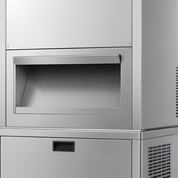 Machine à glace en flocons commerciale en acier inoxydable pour café, pâtisserie et magasin de boissons