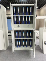 Armoire de rangement en acier pliable à 2 portes Bo Jiao moderne pour bureau et supermarché, armoire de classement en métal