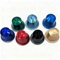 Capsule à café réutilisable en aluminium personnalisable Kingze 15ML, écologique, compatible avec plusieurs cafetières