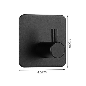 Adhesive Wall Hooks Door Key Clothes Coat Hanger Hook Bathroom Robe Towel Holder Organizer Hanging Hook Shelf <b>Kitchen</b> Hardware - Product Image 1