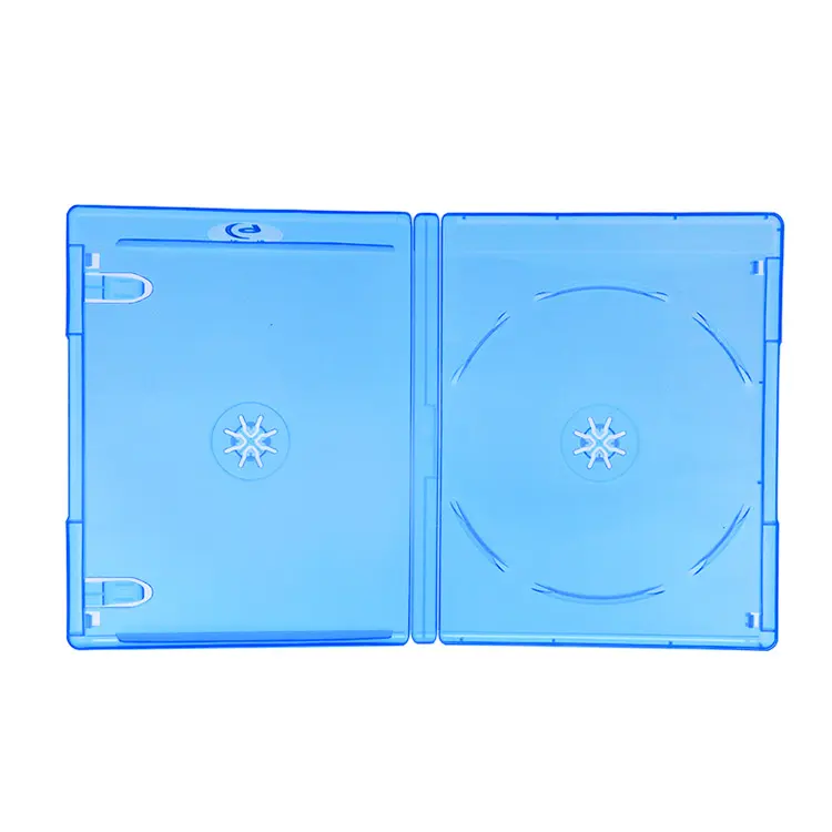 Plastic Blu Ray Case Verpakking Cd Dvd Case Opslag Sterft 14Mm Dubbele Bluray Doos