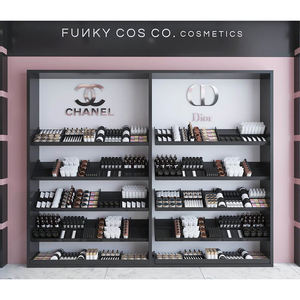 Exhibidores de Maquillaje Personalizados de Moda OEM, Estante de Exhibición, Mostrador, Estantes de Góndola de Madera para Cosméticos - Product Image 5