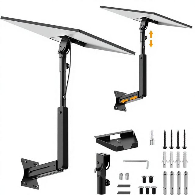 Starlink Gen 3 Telescoping Metal Wall Mounting Kit with 4/4X Compatibility and Gen 3 Pipe Adapter