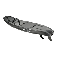 Planche de surf électrique professionnelle à refroidissement par eau, capacité de charge 100 kg, 65 km/h, en fibre de carbone, motorisée, pour la compétition