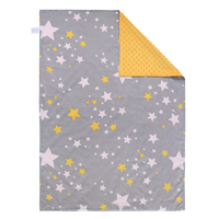 Conception personnalisée de haute qualité Nom Style Impression numérique Couverture pour bébé nouveau-né Couverture à pois en Minky