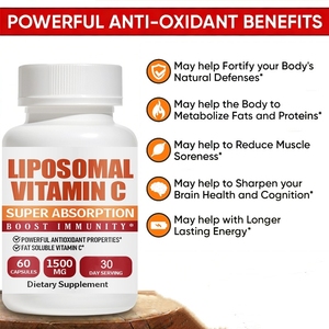 Capsules de <span class=keywords><strong>Vitamine</strong></span> <span class=keywords><strong>C</strong></span> <span class=keywords><strong>Liposomale</strong></span> 1500MG – Haute Absorption, Antioxydant Liposoluble, Complément Alimentaire pour le Soutien Immunitaire – OEM ODM - Product Image 4