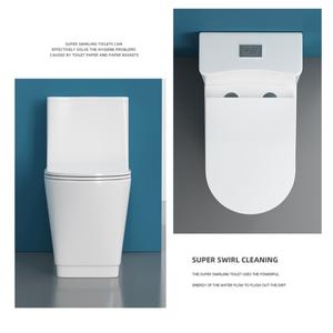 โถสุขภัณฑ์แบบไซฟอนเชื่อมต่อ รุ่นเฉาโจว ขนาด 375x695x750 มม. แบบตั้งพื้น ระบบเซรามิกดับกลิ่น - Product Image 4