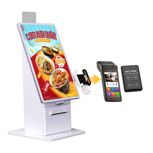 Kiosque de paiement en libre-service 21,5/27 pouces avec imprimante, scanner, logo personnalisé, SDK Android, boîtier métallique, restaurant, restauration rapide, boulangerie - Product Image 1