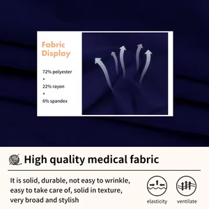 Cremallera completa Running Medical Último estilo Scrub Chaquetas Abrigo Venta al por mayor Jogger Uniformes quirúrgicos Logotipo personalizado Chaquetas de calentamiento - Product Image 2