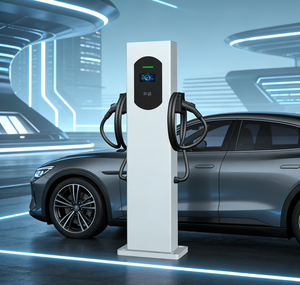 Borne de <span class=keywords><strong>Recharge</strong></span> Rapide Double Prise DC sur Pied <span class=keywords><strong>pour</strong></span> Véhicules Électriques, Nouvelle Génération Commerciale 44kW Type 1 Type 2 GBT, Compatible <span class=keywords><strong>Carte</strong></span> OCPP - Product Image 4
