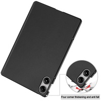 Étui OMEVE pour Xiaomi Redmi Pad Pro 12,1 pouces, coque de protection rigide intelligente en cuir PU, support pliable à trois volets, housse pour tablette